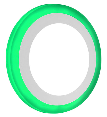 12w Recessed Ceiling LED Round Green Ring Panel 195mm
