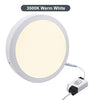 24w Surface Mount LED Round Panel 3500K Warm White 300mm