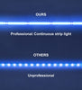 12W LED Tape Strip Light IP65 Continuous COB Illumination 5m 12V Blue