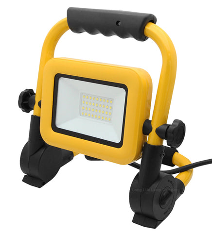 30w Outdoor LED Worklight Floodlight Adjustable IP65 Waterproof Cool White 6000k WKL3W