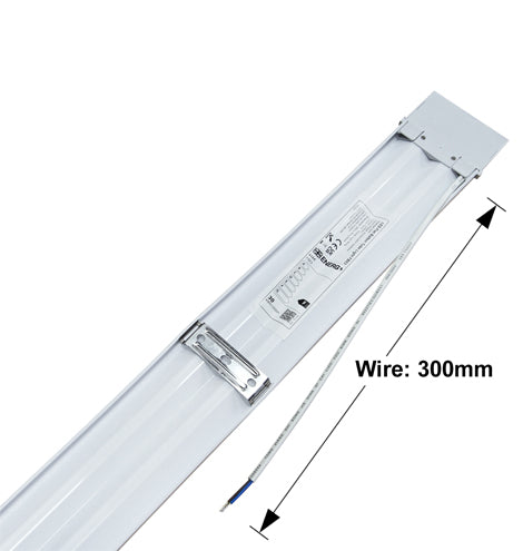 LED Slim Profile Ceiling Batten Light Opal Cover FB0