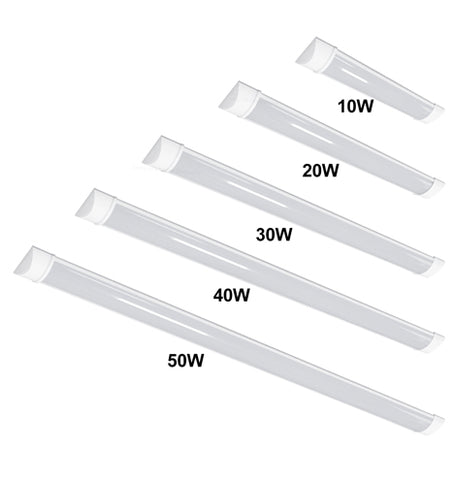 LED Slim Profile Ceiling Batten Light Opal Cover FB0