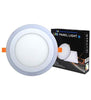 12w Recessed Ceiling LED Round Panel Blue 195mm