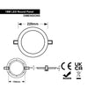 10 Pack 18w Recessed Ceiling LED Round Panel 6500K Cool White 220mm - PanelHut Free Delivery on all orders