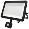 100w LED Floodlight Black 4000K with Detachable PIR Sensor IP65 FL4K100W - PanelHut Free Delivery on all orders
