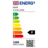 100w LED Floodlight Black 6500K with Detachable PIR Sensor IP65 FL65K100W - PanelHut Free Delivery on all orders