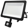 100w LED Floodlight Black 6500K with Detachable PIR Sensor IP65 FL65K100W - PanelHut Free Delivery on all orders