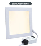 12w Recessed Ceiling LED Square Panel 3000K Warm White 170 x 170