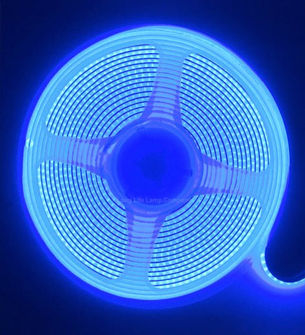 12W LED Tape Strip Light IP65 Continuous COB Illumination 5m 12V Blue - PanelHut Free Delivery on all orders