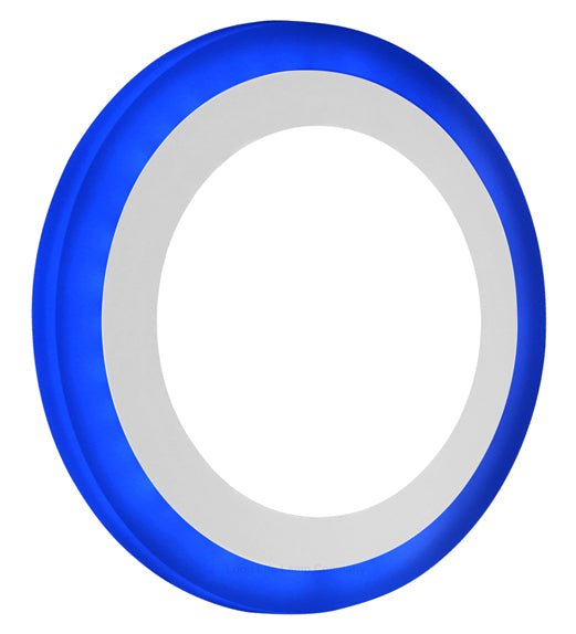 12w Recessed Ceiling LED Round Blue Ring Panel 195mm - PanelHut Free Delivery on all orders