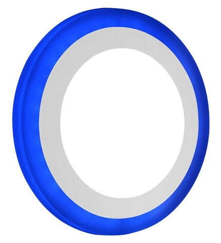 12w Recessed Ceiling LED Round Blue Ring Panel 195mm - PanelHut Free Delivery on all orders