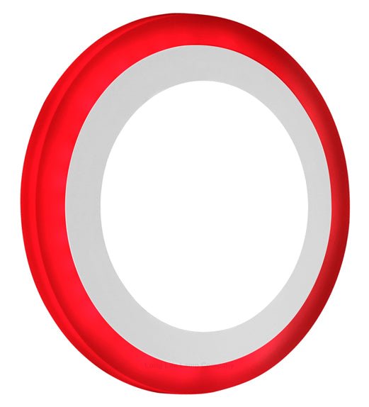 12w Recessed Ceiling LED Round Red Ring Panel 195mm - PanelHut Free Delivery on all orders