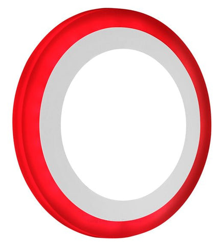 12w Recessed Ceiling LED Round Red Ring Panel 195mm - PanelHut Free Delivery on all orders