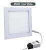 12W recessed LED square panel 170x170 cool white light