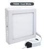 12W surface mount LED square panel 165x165 cool white