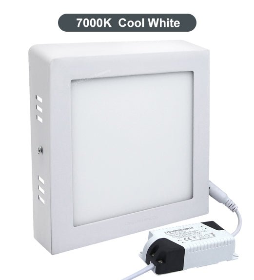 12W surface mount LED square panel 165x165 cool white