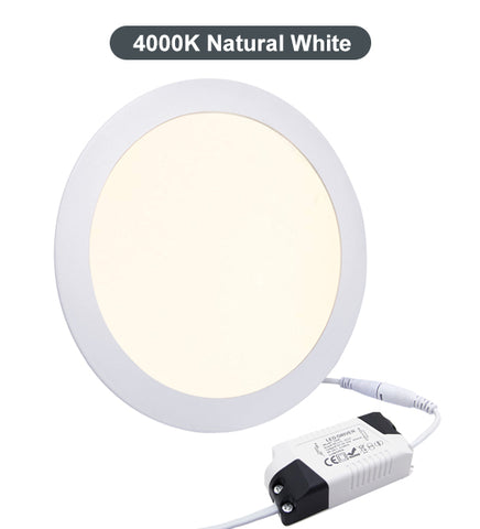 18w LED Round Ceiling Panel 4000k Cool White