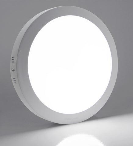 18w Surface Mount LED Round Panel 6500K Cool White 225mm