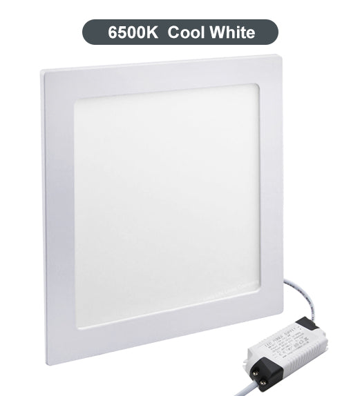 18w Recessed Ceiling LED Square Panel 6500K Cool White 225 x 225