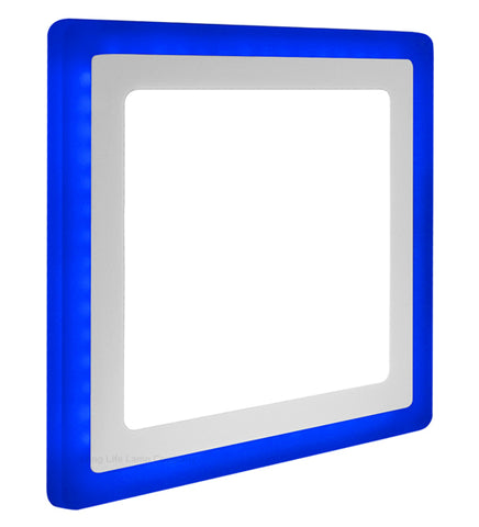 18w Recessed Ceiling LED Square Panel Blue 242 x 242