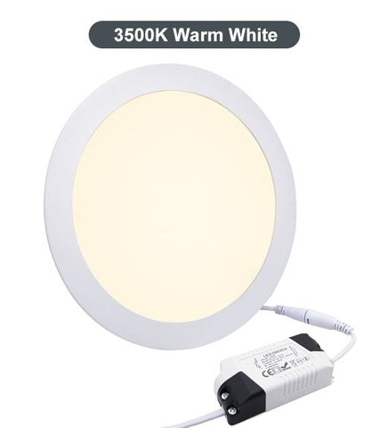 18w LED Round Ceiling Panel 3500k Warm White - PanelHut Free Delivery on all orders