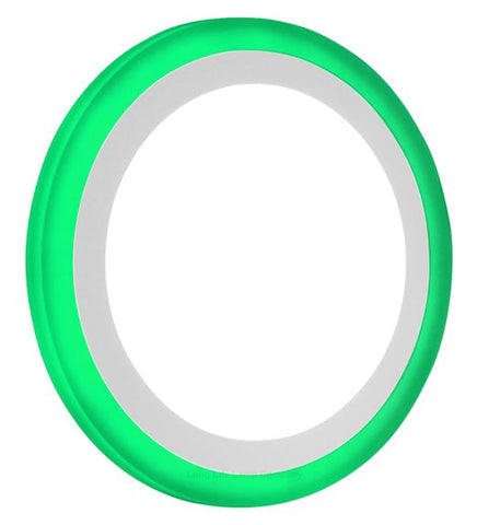 18w Recessed Ceiling LED Round Green Ring Panel 242mm - PanelHut Free Delivery on all orders
