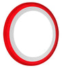 18w Recessed Ceiling LED Round Red Ring Panel 242mm - PanelHut Free Delivery on all orders