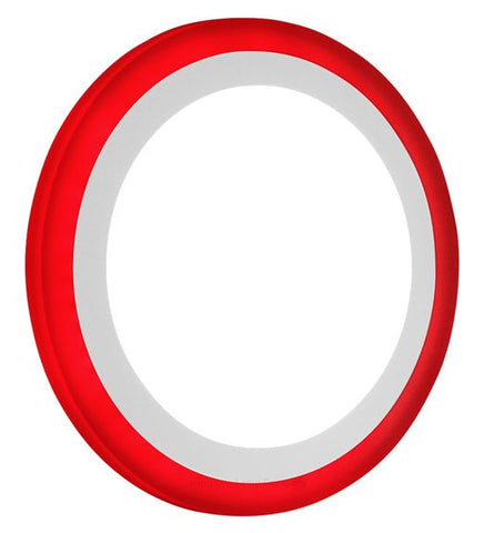18w Recessed Ceiling LED Round Red Ring Panel 242mm - PanelHut Free Delivery on all orders