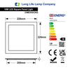 18w Recessed Ceiling LED Square Panel 6500K Cool White 220 x 220 - PanelHut Free Delivery on all orders