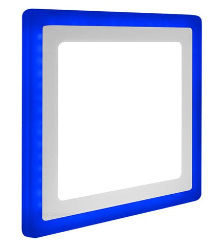 18w Recessed Ceiling LED Square Panel Dual Colour Blue and White 242 x 242 - PanelHut Free Delivery on all orders