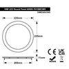 18w Recessed LED Round Panel Light 6500K Continuous Running Hours Philips Driver PH18WCWR - PanelHut Free Delivery on all orders