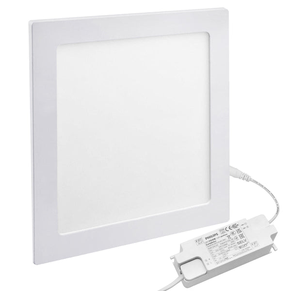18w Recessed LED Square Panel Light 6500K Continuous Running Hours Philips Driver PH18WCWS - PanelHut Free Delivery on all orders