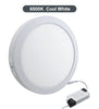 18w Surface Mount LED Round Panel 6500K Cool White 225mm - PanelHut Free Delivery on all orders