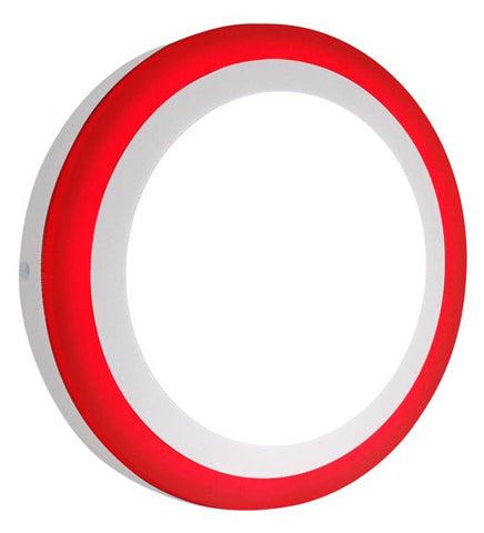 18w Surface Mount LED Round Red Ring Panel 247mm - PanelHut Free Delivery on all orders