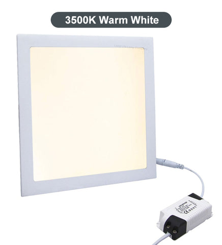 24w Recessed Ceiling LED Square Panel 3500K Warm White 300 x 300