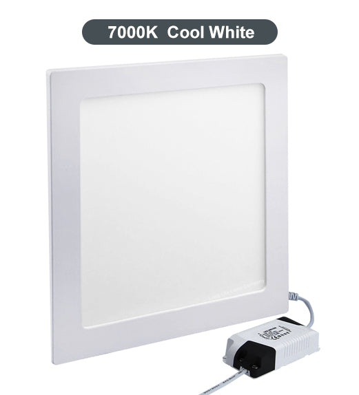 24w Recessed Ceiling LED Square Panel 7000K Cool White 300 x 300