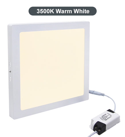 24w Surface Mount LED Square Panel 3500K Warm White  300 x 300