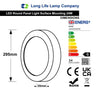 24w Surface Mount LED Round Panel 3500K Warm White - PanelHut Free Delivery on all orders