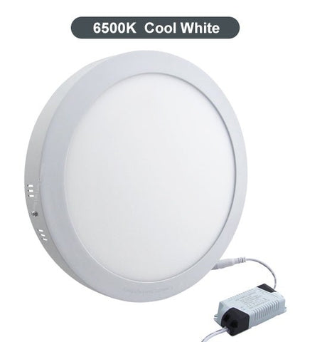 24w Surface Mount LED Round Panel 6500K Cool White - PanelHut Free Delivery on all orders
