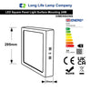 24w Surface Mount LED Square Panel 3500K Warm White - PanelHut Free Delivery on all orders