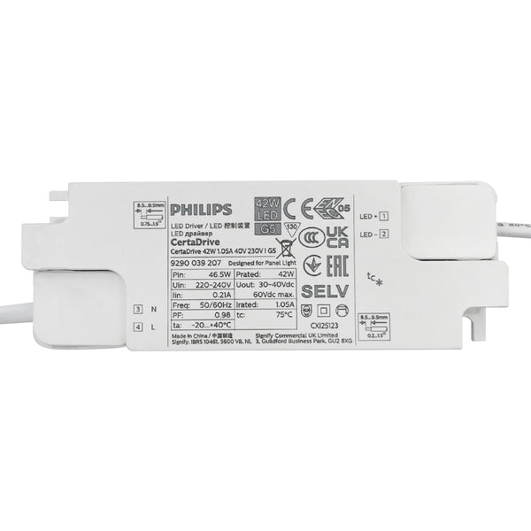Philips LED Driver For LED Panel 600 x 600 42w for 40w 48w panel