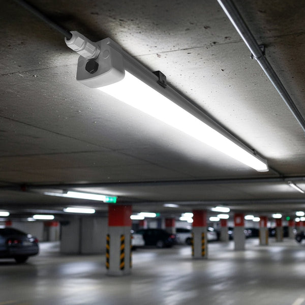 36w 4 feet LED Linear Ceiling Batten Light Fitting IP65 6500K BA02CW - PanelHut Free Delivery on all orders