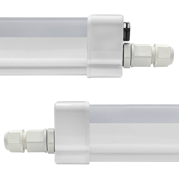 36w 4 feet LED Linear Ceiling Batten Light Fitting IP65 6500K BA02CW - PanelHut Free Delivery on all orders