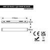 40W LED Ceiling Batten Light Fitting 4 feet Tube Light Replacement 6500k BL40CW - PanelHut Free Delivery on all orders