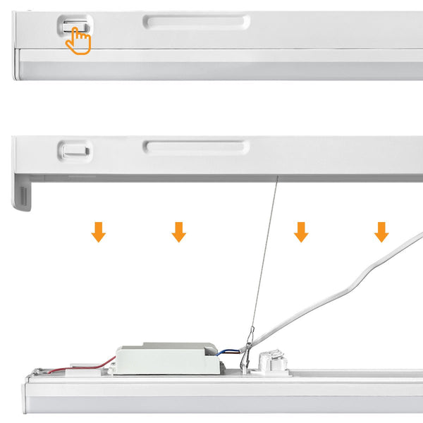 40W LED Ceiling Batten Light Fitting 4 feet Tube Light Replacement 6500k BL40CW - PanelHut Free Delivery on all orders