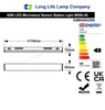 40W LED Microwave Sensor Ceiling Batten Light 4 feet 6500k Remote MSBL40 - PanelHut Free Delivery on all orders