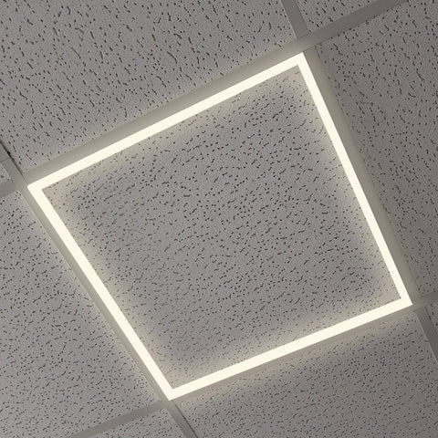 48w LED Edge Lit Border 600 x 600 Recessed Ceiling Light 3000k Warm White - PanelHut Free Delivery on all orders