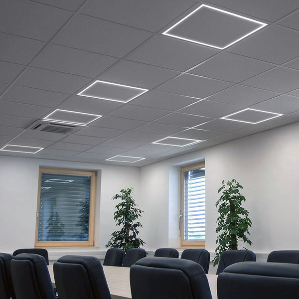 48w LED Edge Lit Border 600 x 600 Recessed Ceiling Light 6500k High Lumen - PanelHut Free Delivery on all orders