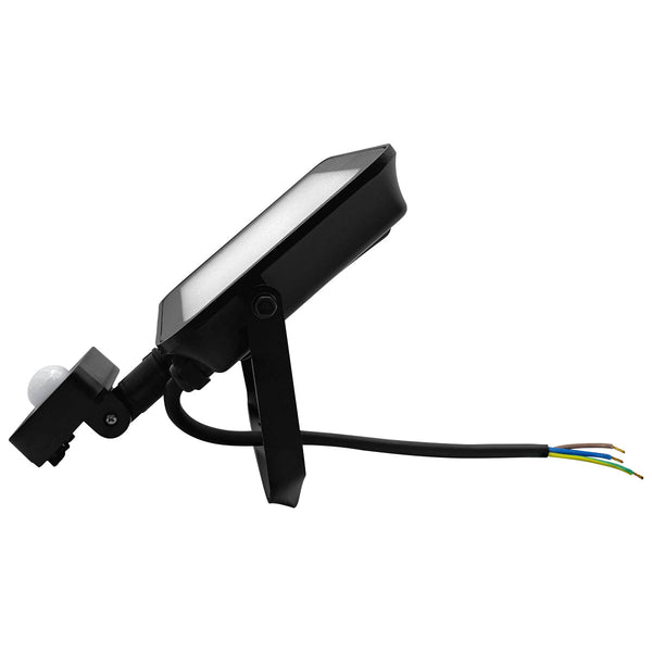 50w LED Floodlight Black 6500K with Detachable PIR Sensor IP65 FL65K50W - PanelHut Free Delivery on all orders