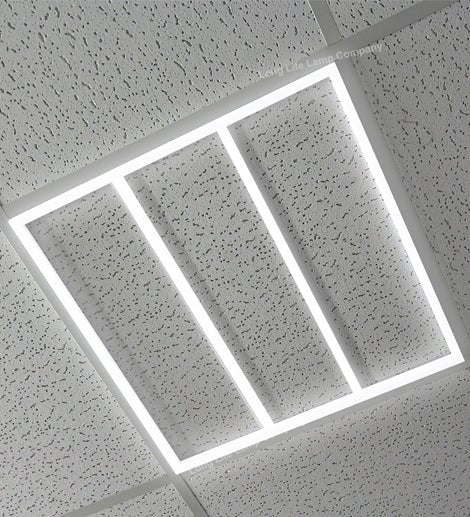 64w LED 600 x 600 Edge Lit Border Line Recessed Ceiling Light 6500k Cool White 64W01 - PanelHut Free Delivery on all orders